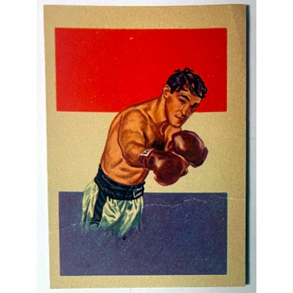 Picture of RDB Holdings & Consulting CTBL-041919 1956 Gum Inc Adventure Brockton Blockbuster Rocky Marciano - No.44 Boxing Card