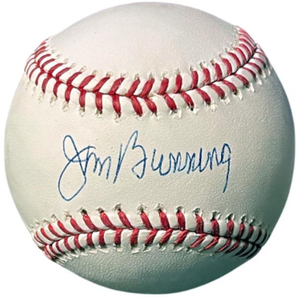 CTBL-041954 Jim Bunning Signed Official Rawlings Major League Baseball - PSA No.KA81257 - Detroit Tigers & Philadelphia Phillies - HOF