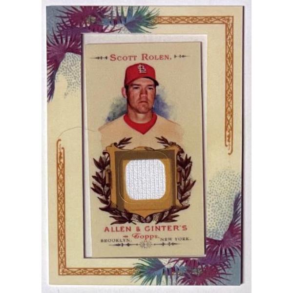CTBL-041846 Scott Rolen 2007 Topps Allen & Ginter Relic Game Used Jersey Card - No.AGR-SR1 - St. Louis Cardinals