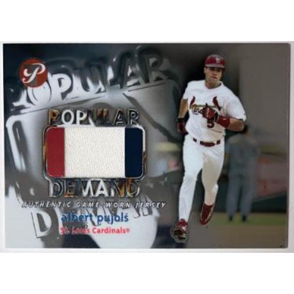 CTBL-041402 Albert Pujols 2002 Topps Pristine Popular Demand Game Used Jersey Relic Card - No.PD-AP-1000 - St. Louis Cardinals - 11XAS & 2XWS Champ
