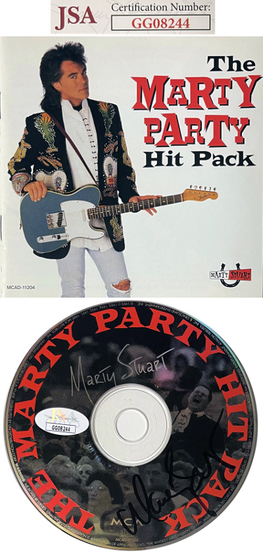 CTBL-041801 Marty Stuart Signed 1995 The Marty Party Hit Pack CD with Cover Booklet & Case - JSA No.GG08244
