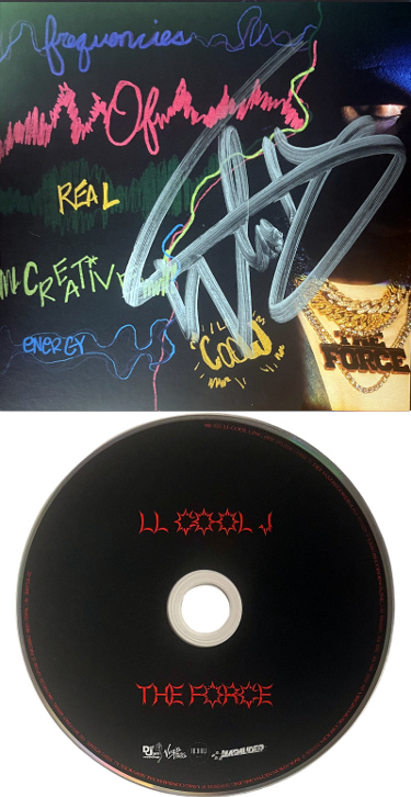 CTBL-041872 LL Cool J Signed 2023-24 The Force CD Signed 5 x 5 in. Art Insert Auto & Booklet & Case - COA