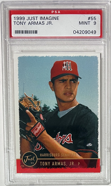 Picture of RDB Holdings & Consulting CTBL-041951 Tony Armas&#44; Jr. 1999 Just Imagine Minor League Rookie Card - No.55- PSA Graded 9 Mint - Harrisburg Senators