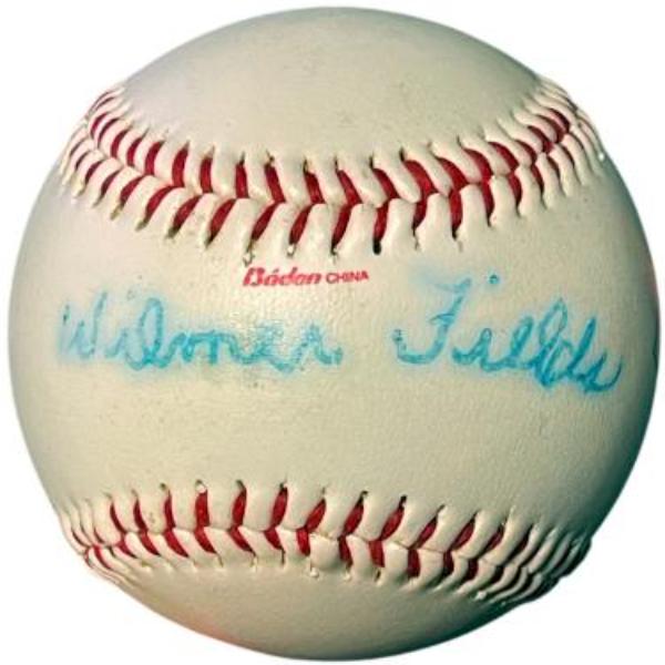 Picture of RDB Holdings & Consulting CTBL-042796 Wilmer Fields Signed Baden Negro League Museum Logo Faded & Bleeding As Shown Faded & Bleed Coa Homestead Grays Baseball