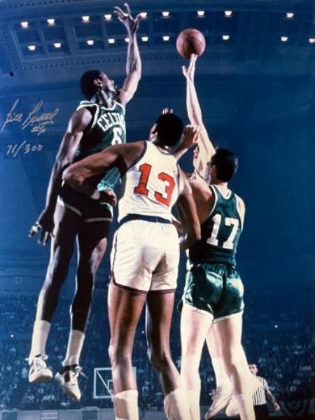 Picture of RDB Holdings & Consulting CTBL-042489 Bill Russell Signed Boston Celtics Vintage Color NBA Archives No.6 - 300 - Russell & Altman - Hollywood COA 16 x 20 in. Photo