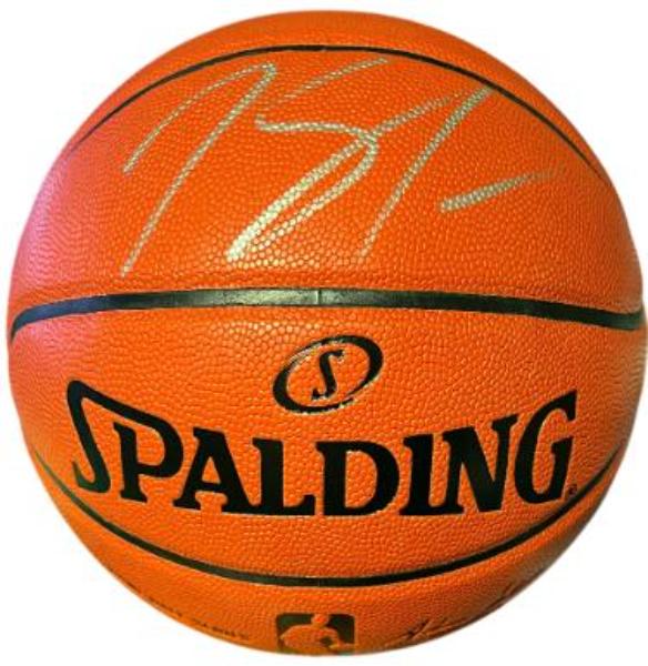 CTBL-042397 Karl-Anthony Towns Signed Spalding NBA I-O Rep Game Ball Series Basketball - Fanatics Holo - Minnesota Timberwolves & NY Knicks