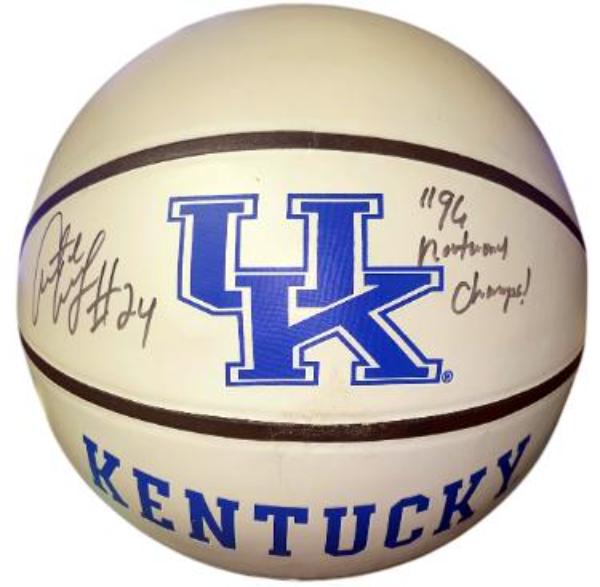 Picture of RDB Holdings & Consulting CTBL-042399 Antoine Walker Signed Kentucky Wildcats Logo Baden WP 96 National Champs Basketball - Beckett Review