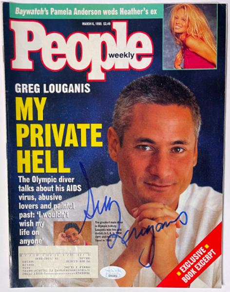 CTBL-042100 Greg Louganis Signed People Weekly Full 3-6-1995 JSA No.EE63451 Magazine - Olympic Gold Medalist