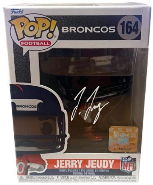 CTBL-042389 Jerry Jeudy Signed Denver Broncos Pop No.164 NFL Funko - Beckett Witnessed No.1W743790