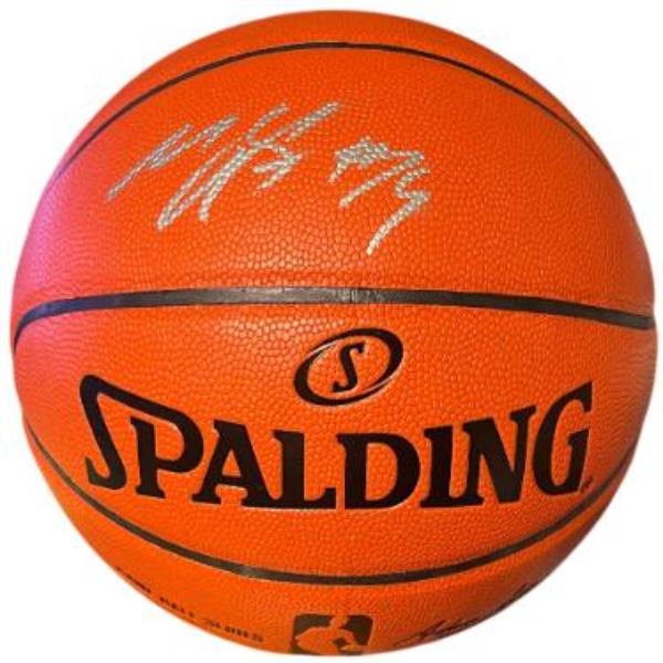 CTBL-042396 Michael Kidd-Gilchrist Signed Spalding NBA I-O Rep Game Ball Series No.14 Fanatics Holo Basketball - Kentucky & Bobcats & Hornets & Mavs