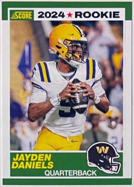 CTBL-042473 Jayden Daniels 2024 Score RC No.2 Rookie Card - LSU & Washington Commanders
