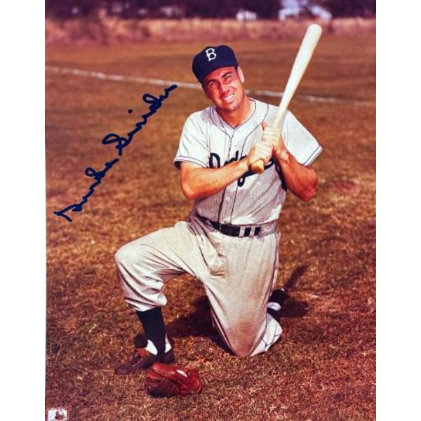 CTBL-042848 Duke Snider Signed Brooklyn Dodgers MLB Licensed 8 x 10 in. Photo Imperfect - Tuff Stuff COA