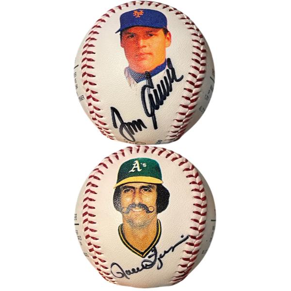 Picture of RDB Holdings & Consulting CTBL-042546 Tom Seaver & Rollie Fingers dual Signed Football USA MLB Baseball - 2300 - Football USA COA