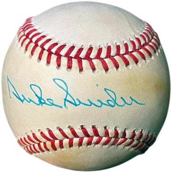 Picture of RDB Holdings & Consulting CTBL-042697 Duke Snider Signed Official Rawlings RONL National League Toned Baseball - COA - Dodgers & HOF