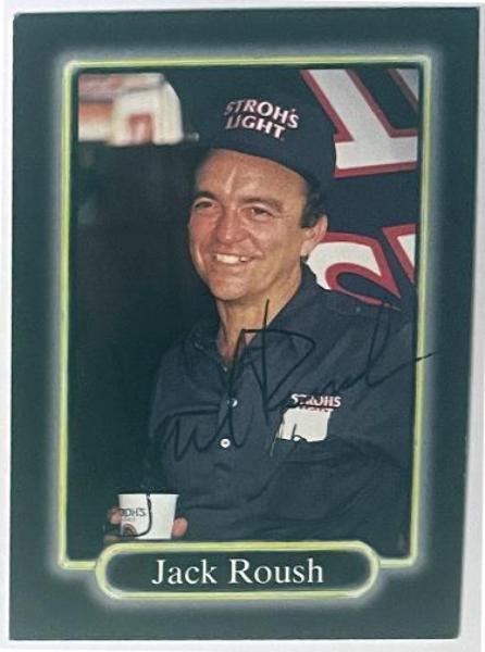 CTBL-042436 Jack Roush Signed this 1990 Maxx NASCAR On Auto No.54 Card - COA