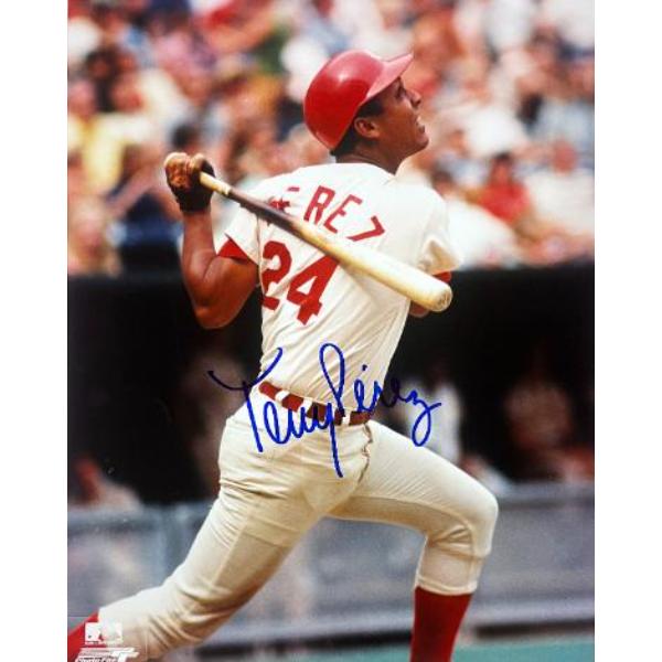 CTBL-042824 Tony Perez Signed Cincinnati Reds MLB Licensed 8 x 10 in. Photo Imperfect - COA & CSA Show Ticket