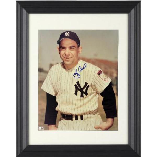 Picture of RDB Holdings & Consulting CTBL-f42711 Yogi Berra Signed York Yankees MLB Licensed 8 x 10 in. Photo Custom Framing - Collectors Showcase LOA - HOF & 10X WS Champ