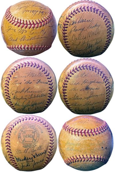 Picture of RDB Holdings & Consulting CTBL-A42281 1948 Boston Red Sox Team Signed Reach ROAL 23 Sig Walley Moses & Babe Martin&#44; Dom Di Maggio & Bill Goodman & Stan Spence COA Baseball