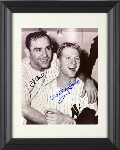 Picture of RDB Holdings & Consulting CTBL-f42715 Whitey Ford & Yogi Berra Dual Signed York Yankees Custom Framing 8 x 10 in. Photo - COA & Collectors Showcase & Tuff Stuff Show Tickets