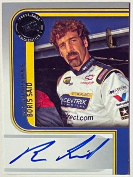 CTBL-042477 Boris Said 2005 Press Pass Authentics Certified NASCAR On Auto Card