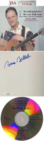 CTBL-041822 Bruce Bellot Signed Buscoyo Records Back Cover with CD & Case- JSA No.KK58106