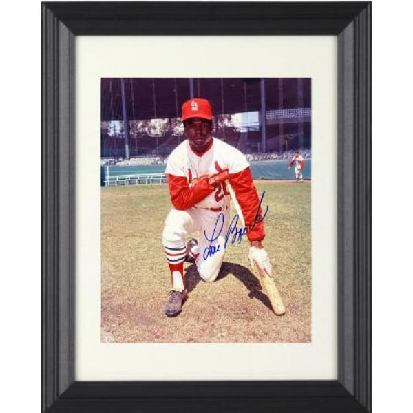 Picture of RDB Holdings & Consulting CTBL-f42731 Lou Brock Signed St. Louis Cardinals MLB Licensed 8 x 10 in. Photo Custom Framing - Tuff Stuff COA