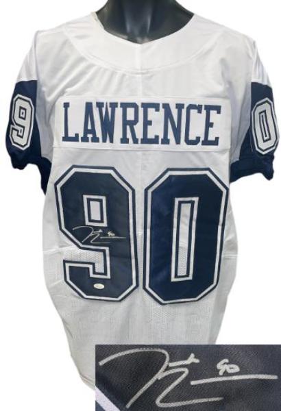 CTBL-042393 DeMarcus Lawrence Signed Dallas Custom Stitched Pro Style No.90- JSA Witnessed No.WP554296 Football Jersey