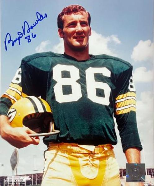 CTBL-042632 Boyd Dowler Signed Green Bay Packers NFL Licensed No.86 8 x 10 in. Photo - COA & Show Ticket