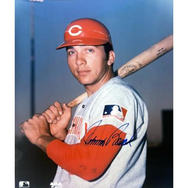 CTBL-042728 Johnny Bench Signed Cincinnati Reds MLB Licensed 8 x 10 in. Photo - Tuff Stuff COA - HOF & 2X WSC