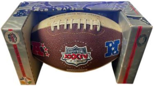 CTBL-042779 Super Bowl XXXIV 34 Commemorative Atlanta 2000 NFL Ltd Ed Football - Rams & Titans