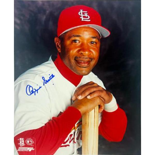 CTBL-042814 Ozzie Smith Signed St. Louis Cardinals MLB Licensed 8 x 10 in. Photo - Tuff Stuff COA & Show Ticket - HOF