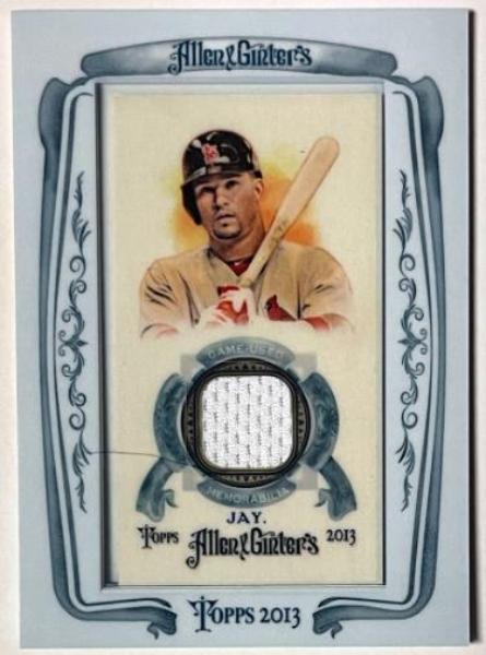 CTBL-041992 Jon Jay 2013 Topps Allen & Ginter Game Used Framed Mini Relic No.AGR-JJY Card - St. Louis Cardinals