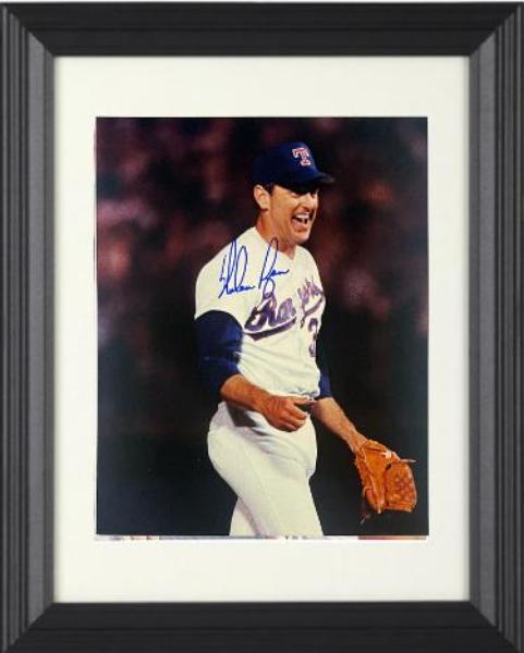 Picture of RDB Holdings & Consulting CTBL-F42575 Nolan Ryan Signed Texas Rangers 7th No Hitter Custom Framing 8 x 10 in. Photo - Nolan Ryan Foundation COA - HOF