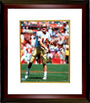 CTBL-MW6714 Brad Johnson Signed Florida State Seminoles 8 x 10 Photo Custom Framed