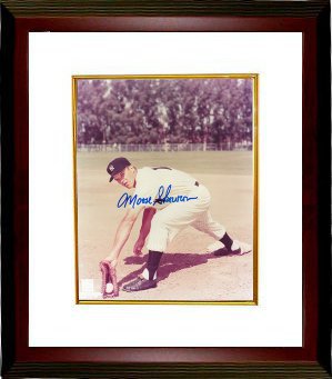 CTBL-MW7008d Bill Moose Skowron Signed New York Yankees Photo Custom Framed - Deceased - 8 x 10
