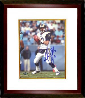 CTBL-MW5311 Marc Bulger Signed St. Louis Rams 8 x 10 Photo Custom Framed