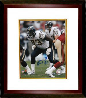 CTBL-MW5721 Marcus McNeill Signed San Diego Chargers 8 x 10 Photo Custom Framed