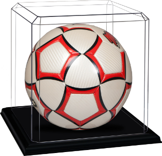 Picture of Athlon CTBL-s12020 Soccer Ball Unsigned Display Case with Base - Black