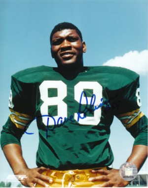 Picture of Athlon CTBL-00490a Dave Robinson Signed Green Bay Packers 8 X 10 Photo - Minor Ding - 2013 Hall Of Fame