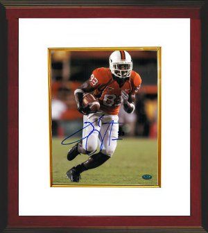 CTBL-WW867 Sinorice Moss Signed Miami Hurricanes 8 x 10 Photo Custom Framed - Moss Hologram -  Athlon, CTBL_WW867