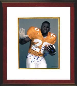 CTBL-WW4195 Travis Henry Signed Tennessee Vols 8 x 10 Photo Custom Framed 98 Champs -  Athlon, CTBL_WW4195