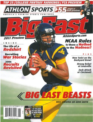Picture of Athlon CTBL-012707 Geno Smith Unsigned West Virginia Mountaineers Sports 2011 College Football Big East Preview Magazine