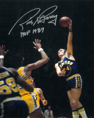 Picture of Athlon CTBL-012759 Rick Barry Signed Golden State Warriors Photo HOF 1987 - Hookshot - 16 x 20