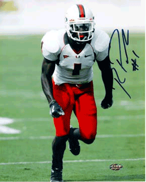 Picture of Athlon CTBL-004097a Roscoe Parrish Signed Miami Hurricanes 8 x 10 Photo