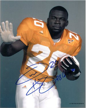 Picture of Athlon CTBL-004195a Travis Henry Signed Tennessee Vols 8 x 10 Photo 98Champs