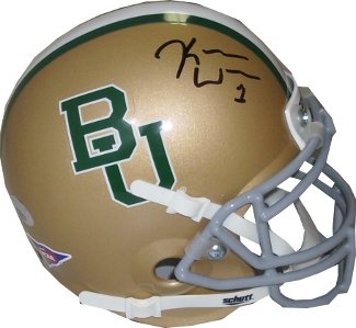 Picture of Athlon CTBL-012618 Kendall Wright Signed Baylor Bears Authentic Schutt Mini Helmet - Wright Hologram