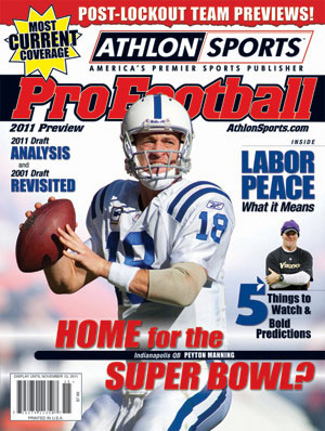 Picture of Athlon CTBL-012687 Peyton Manning Unsigned Indianapolis Colts 2011 Sports NFL Pro Football Magazine Preview