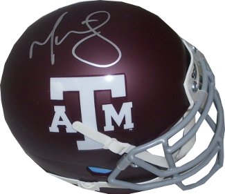 Picture of Athlon CTBL-013729 Martellus Bennett Signed Texas A&M Aggies Authentic Schutt Mini Helmet