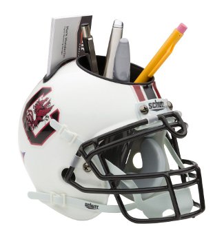 Athlon CTBL-013829 South Carolina Gamecocks NCAA Football Schutt Mini Helmet Desk Caddy