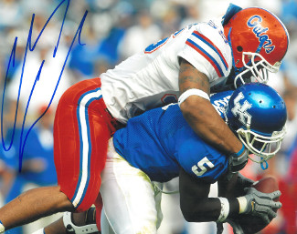 Picture of Athlon CTBL-014919 Channing Crowder Signed Florida Gators 8 X 10 Photo - Vs Kentucky